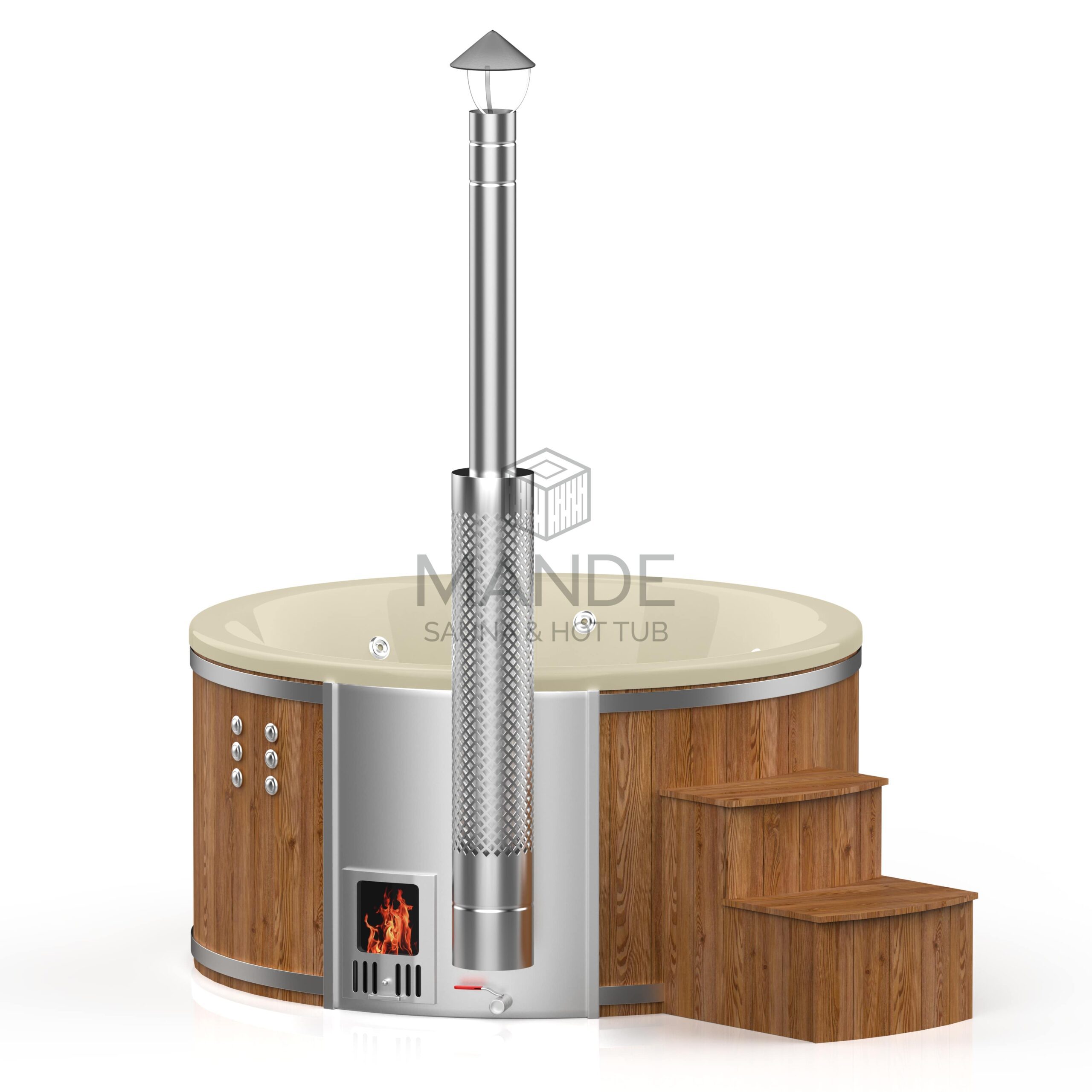 Hot tub with integrated oven – Thermo wood-1 Hot tub with integrated oven – Thermo wood