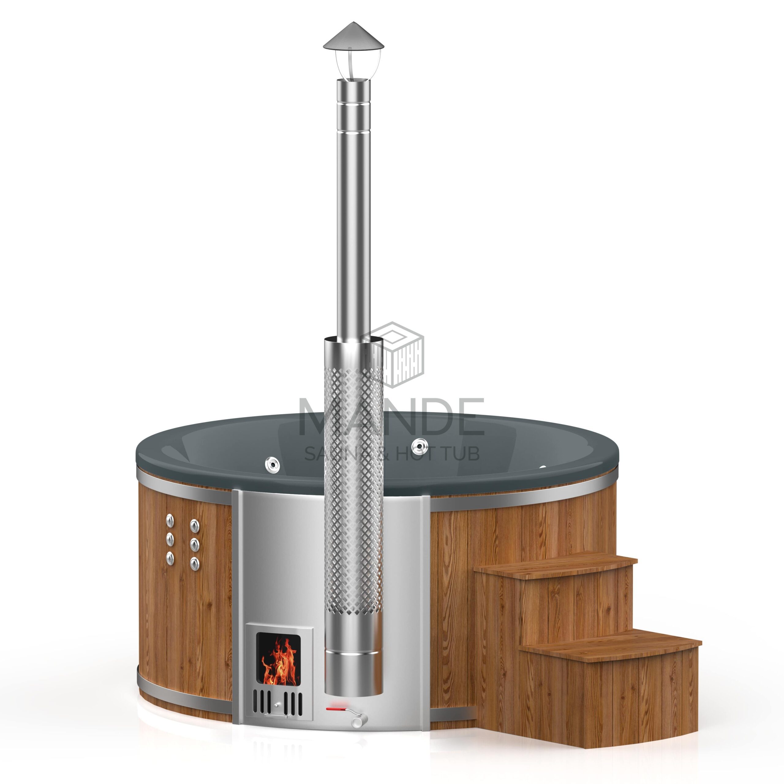Hot tub with integrated oven – Thermo wood-3 Hot tub with integrated oven – Thermo wood