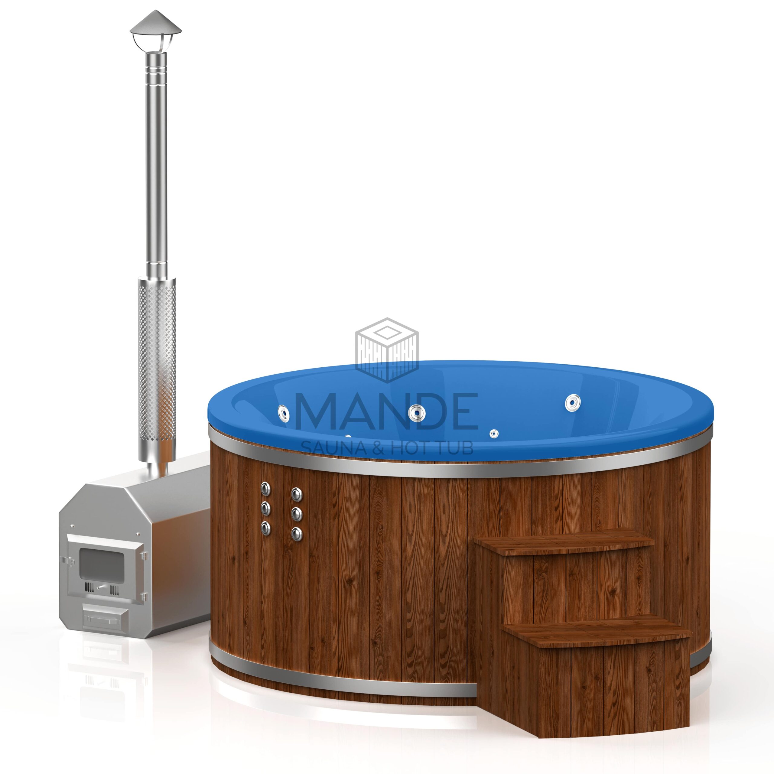 ot tub with external oven 2.0m inside / 2.25m exterior – Spruce wood ot tub with external oven 2.0m inside / 2.25m exterior – Spruce wood