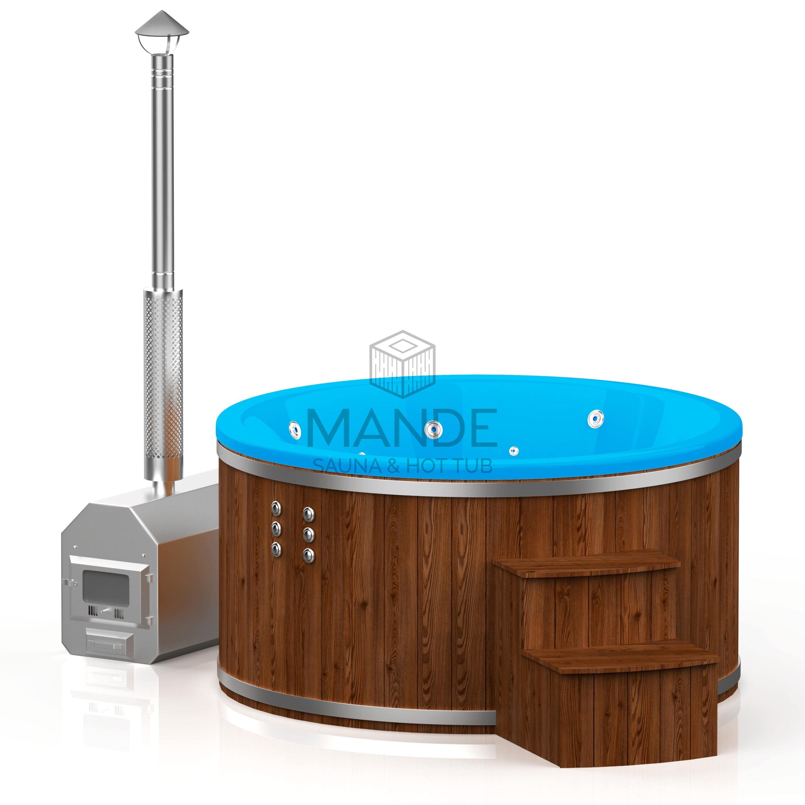 ot tub with external oven 2.0m inside / 2.25m exterior – Spruce wood ot tub with external oven 2.0m inside / 2.25m exterior – Spruce wood