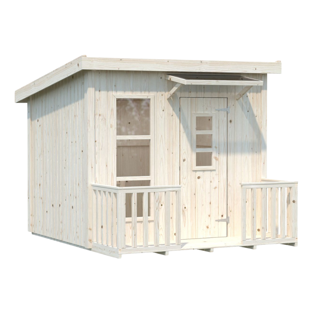 Wooden children's playhouse Greta-1 Wooden children's playhouse Greta