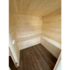 Square 400x240cm sauna with pre-sauna – Painted wood