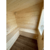 Square 400x240cm sauna with pre-sauna – Painted wood