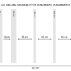 LUX 245x340 sauna bottom fundament measurments