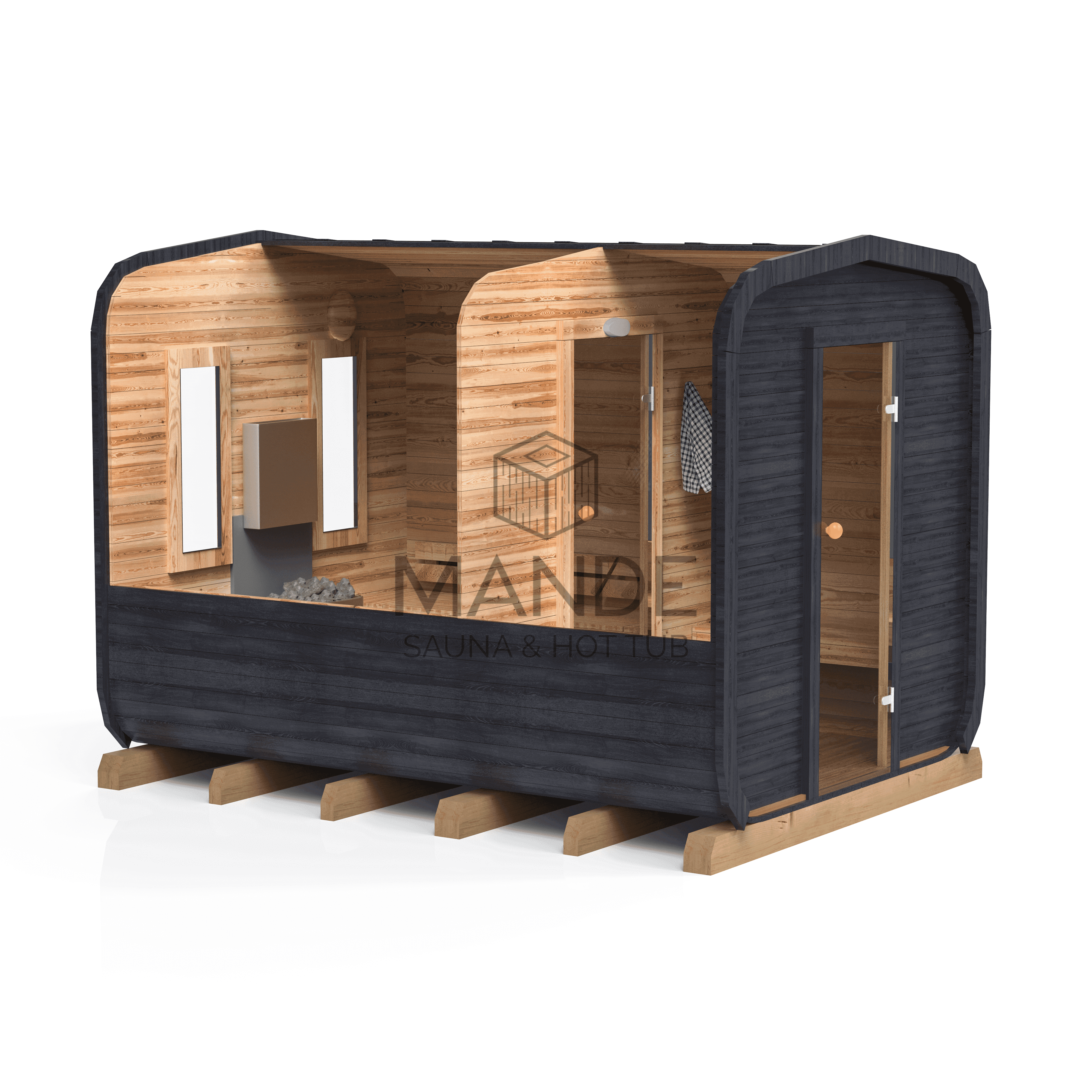3.5M CUBE pirtis su priešpirčiu-3 3.5M CUBE sauna with anteroom