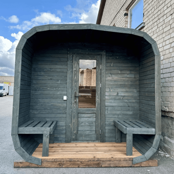 3M CUBE sauna with a terrace