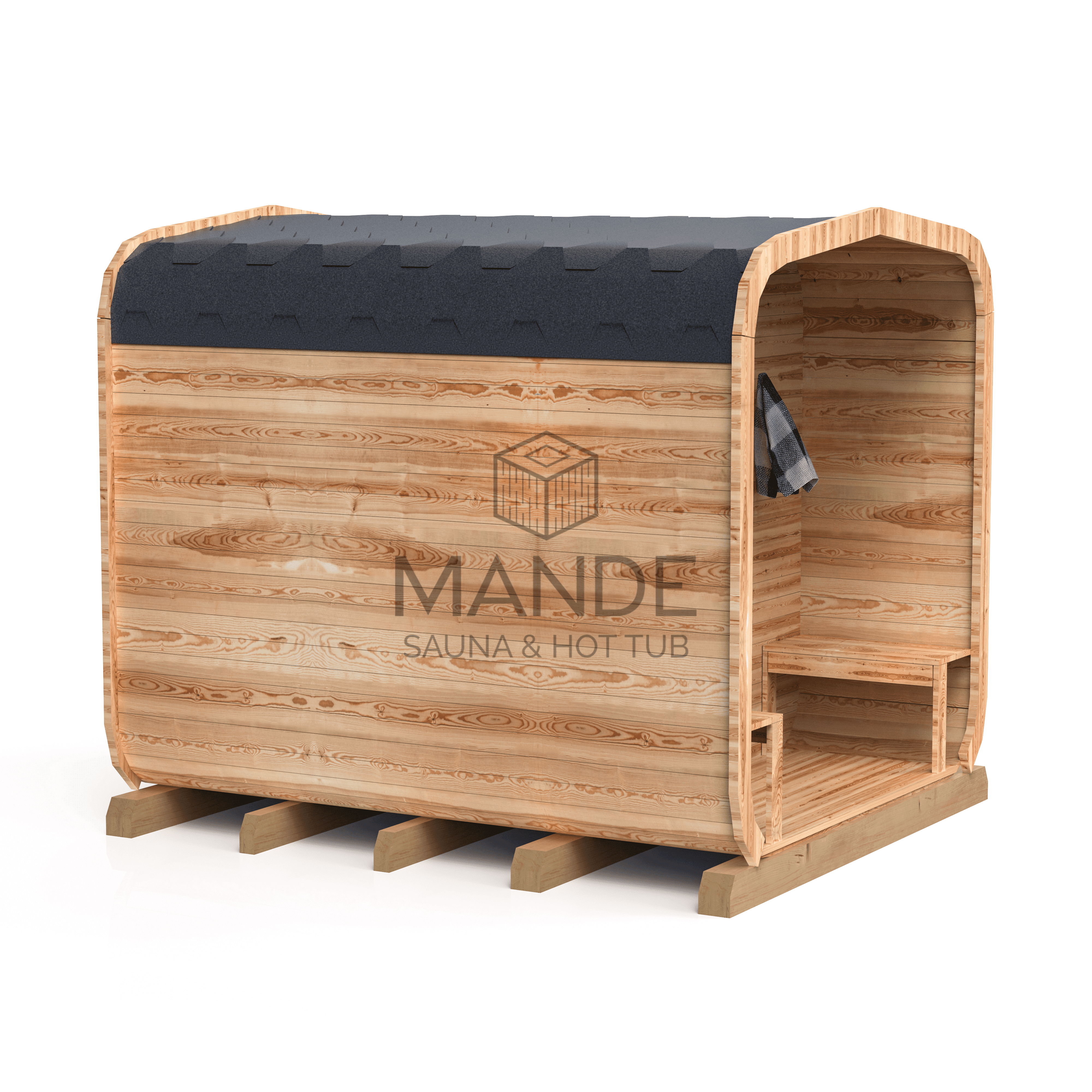 3M CUBE sauna with a terrace 3M CUBE sauna with a terrace