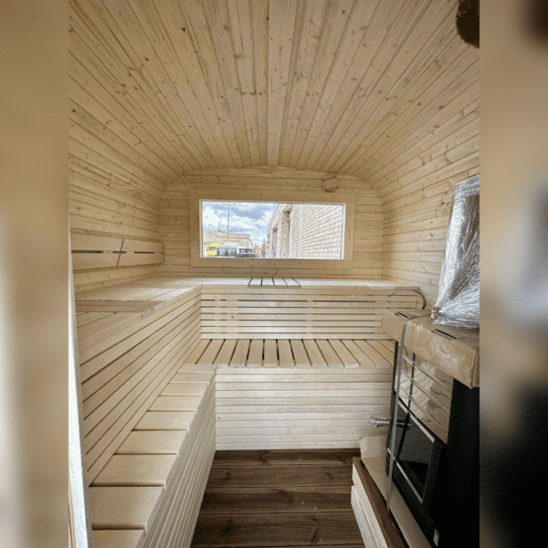 3M CUBE sauna with a terrace