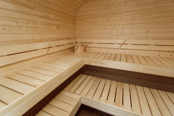 3M CUBE sauna with a terrace