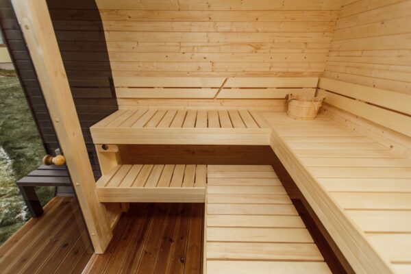 3M CUBE sauna with a terrace