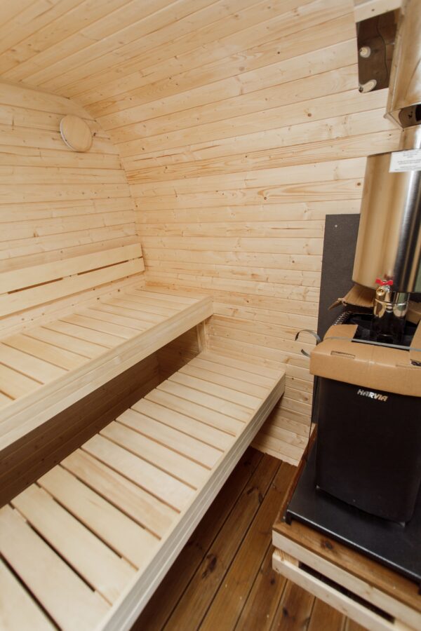 3M CUBE sauna with a terrace