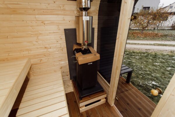 3M CUBE sauna with a terrace