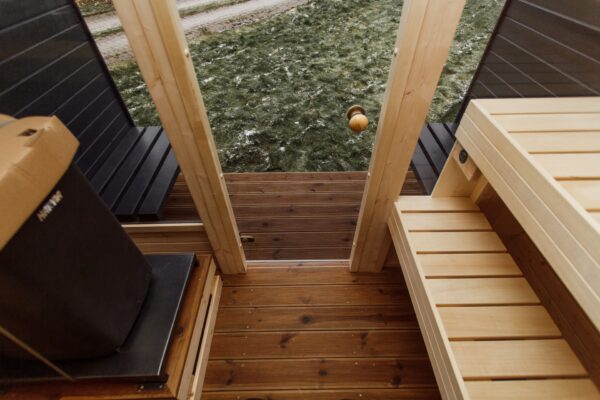 3M CUBE sauna with a terrace