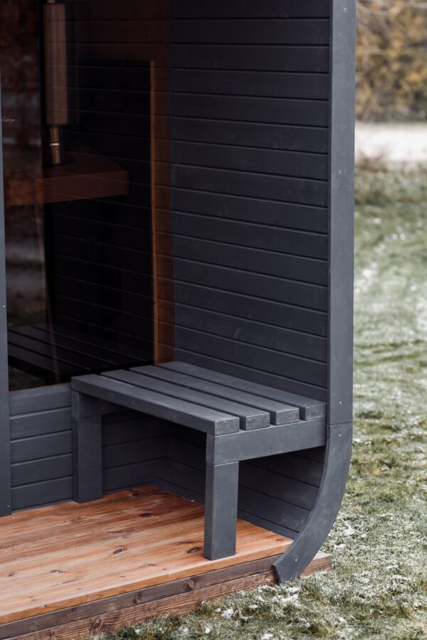 3M CUBE sauna with a terrace