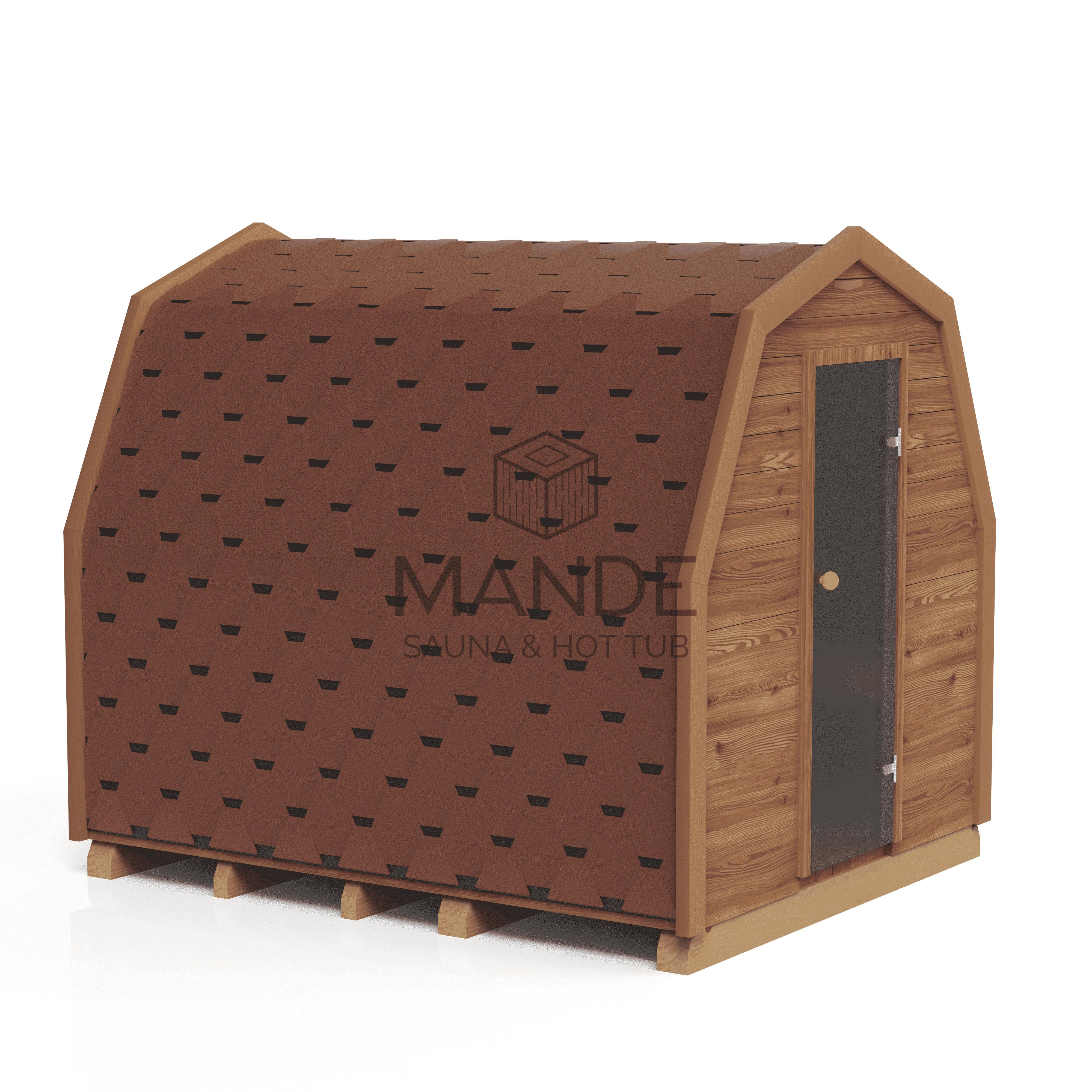 IGLU sauna with anteroom 3M - Thermo wood IGLU sauna with anteroom 3M - Thermo wood