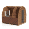 IGLU sauna with anteroom 3M - Thermo wood