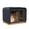 LUX sauna with anteroom 245×340 - Thermo wood