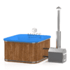 Square hot tub (external oven) 192x162 - Thermo wood