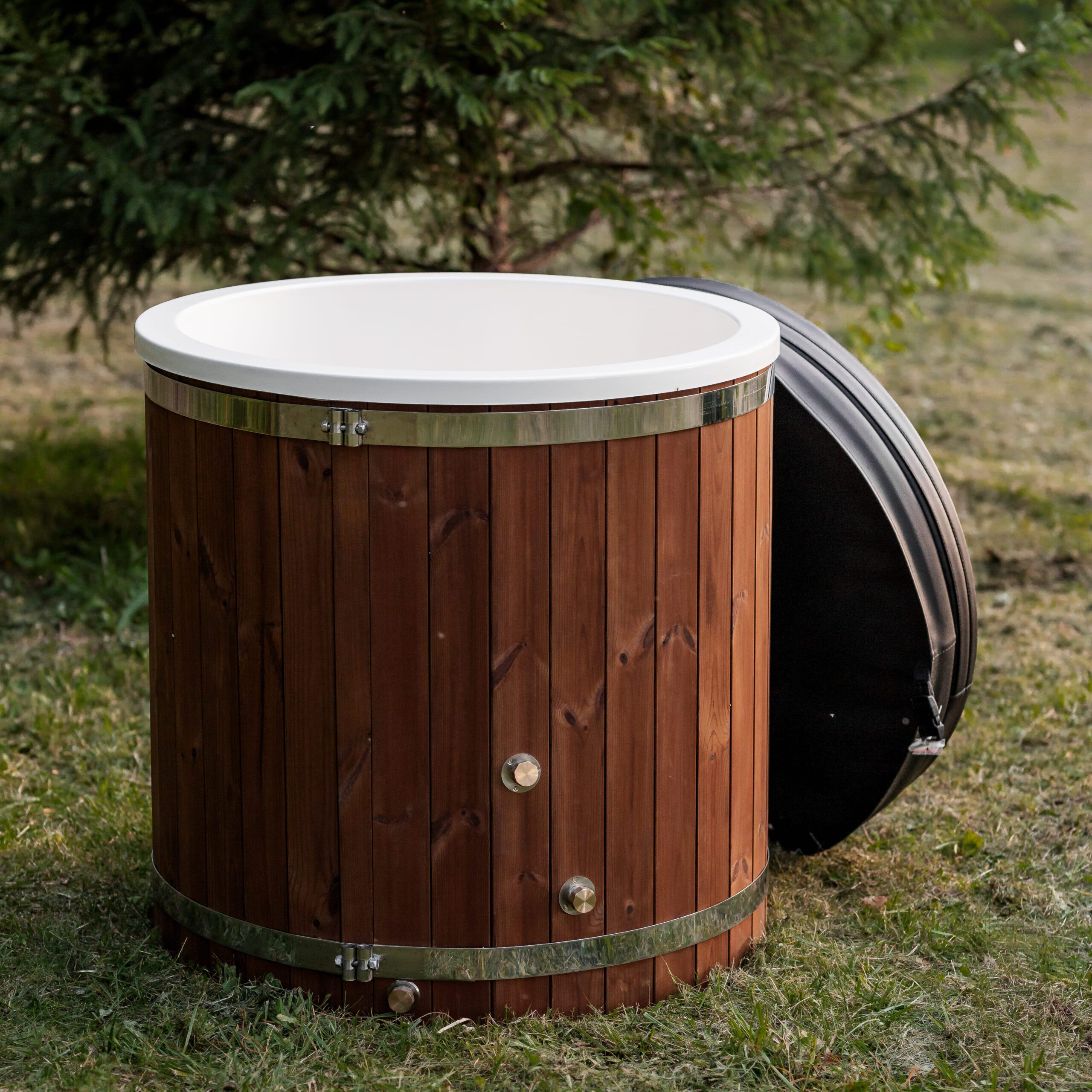 Single-person cold water tub – Thermo wood - 11