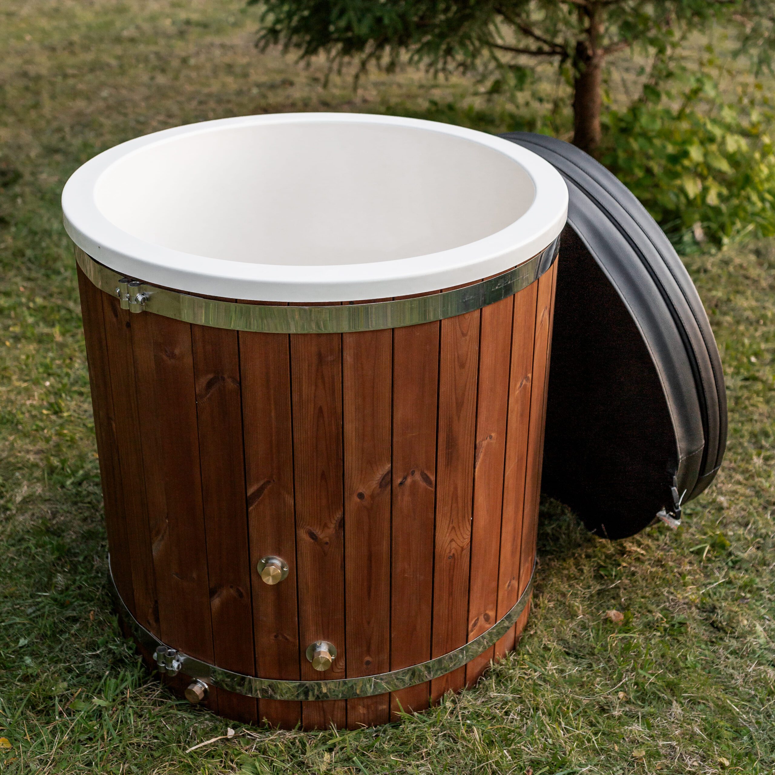 Single-person cold water tub – Thermo wood - 12