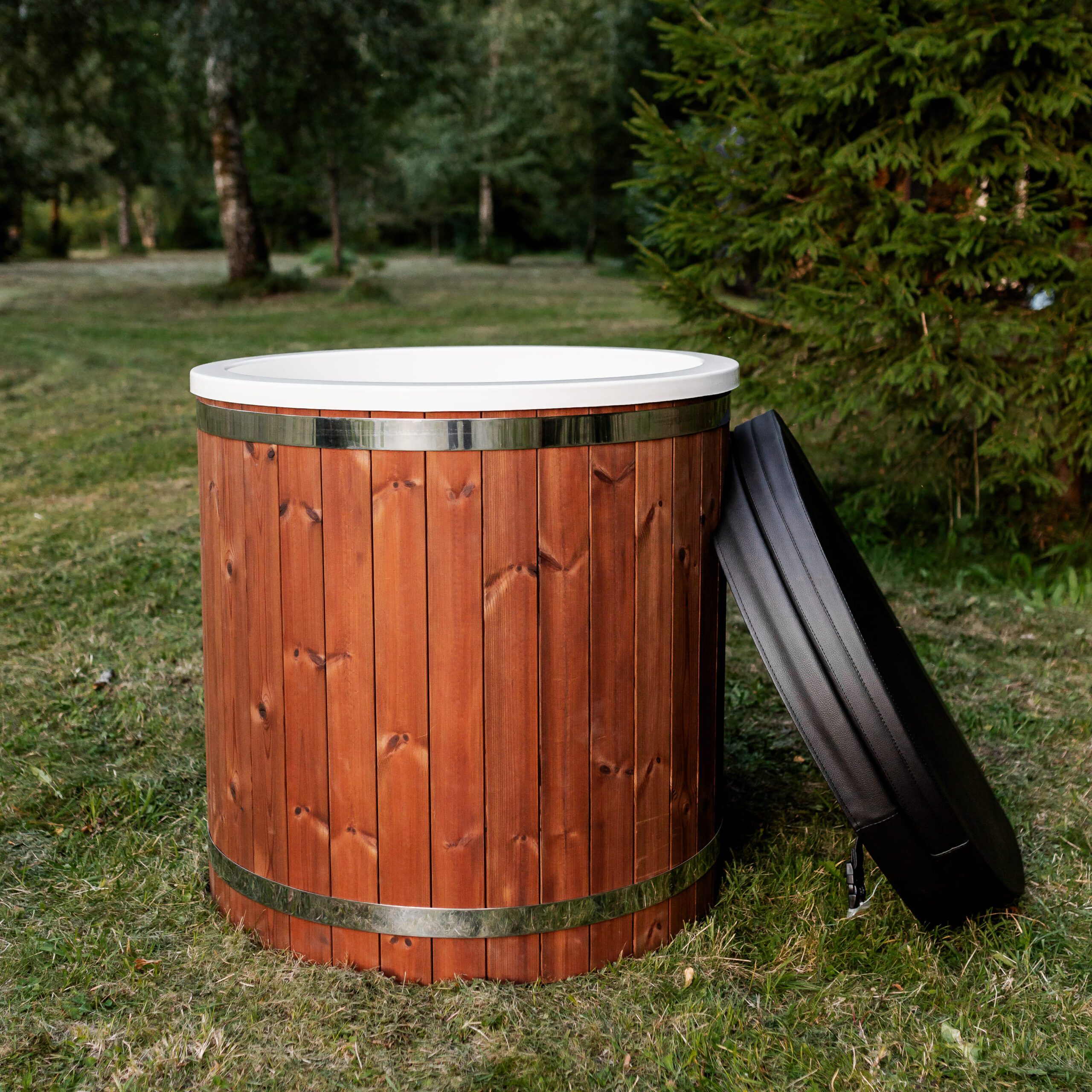 Single-person cold water tub – Thermo wood - 14