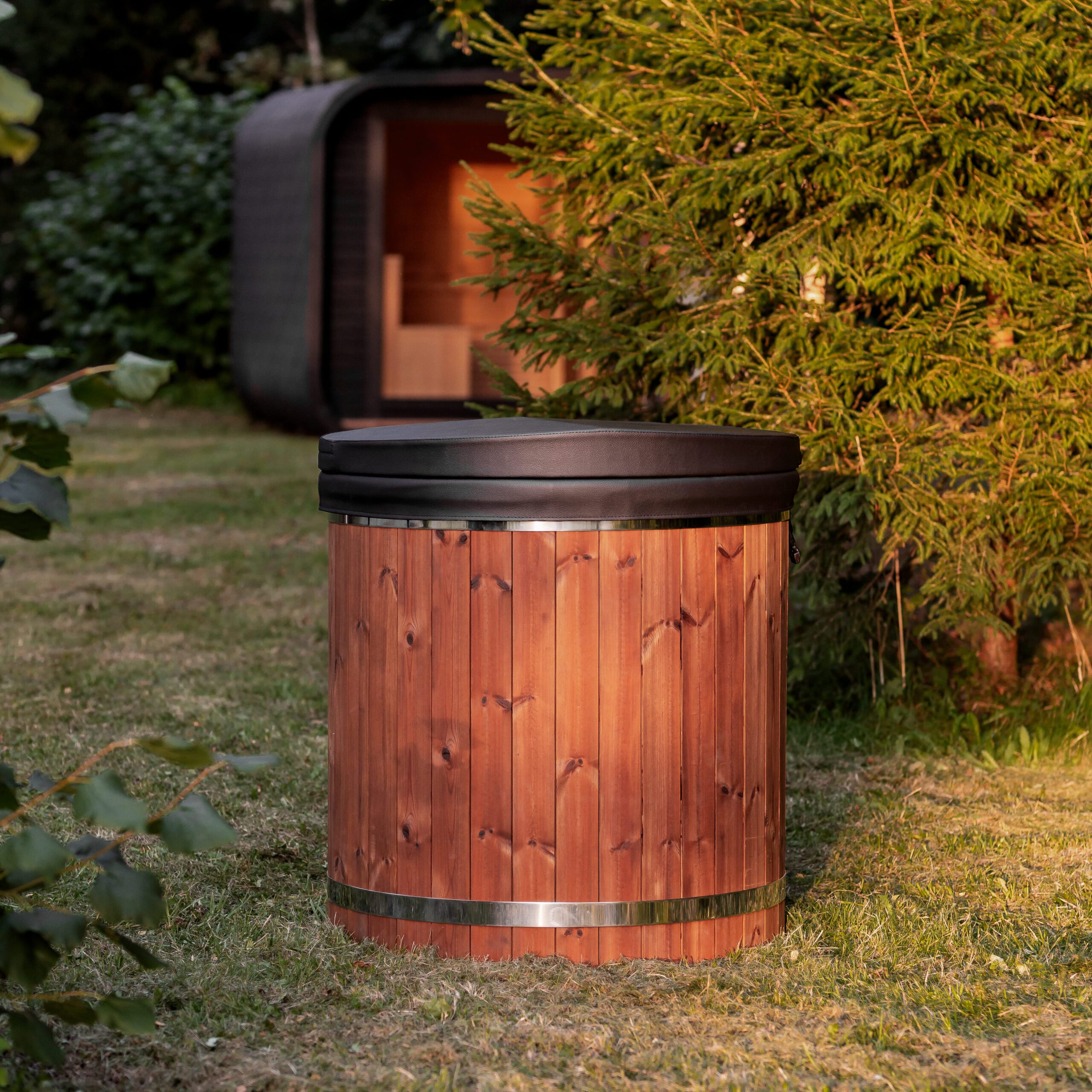 Single-person cold water tub – Thermo wood - 5