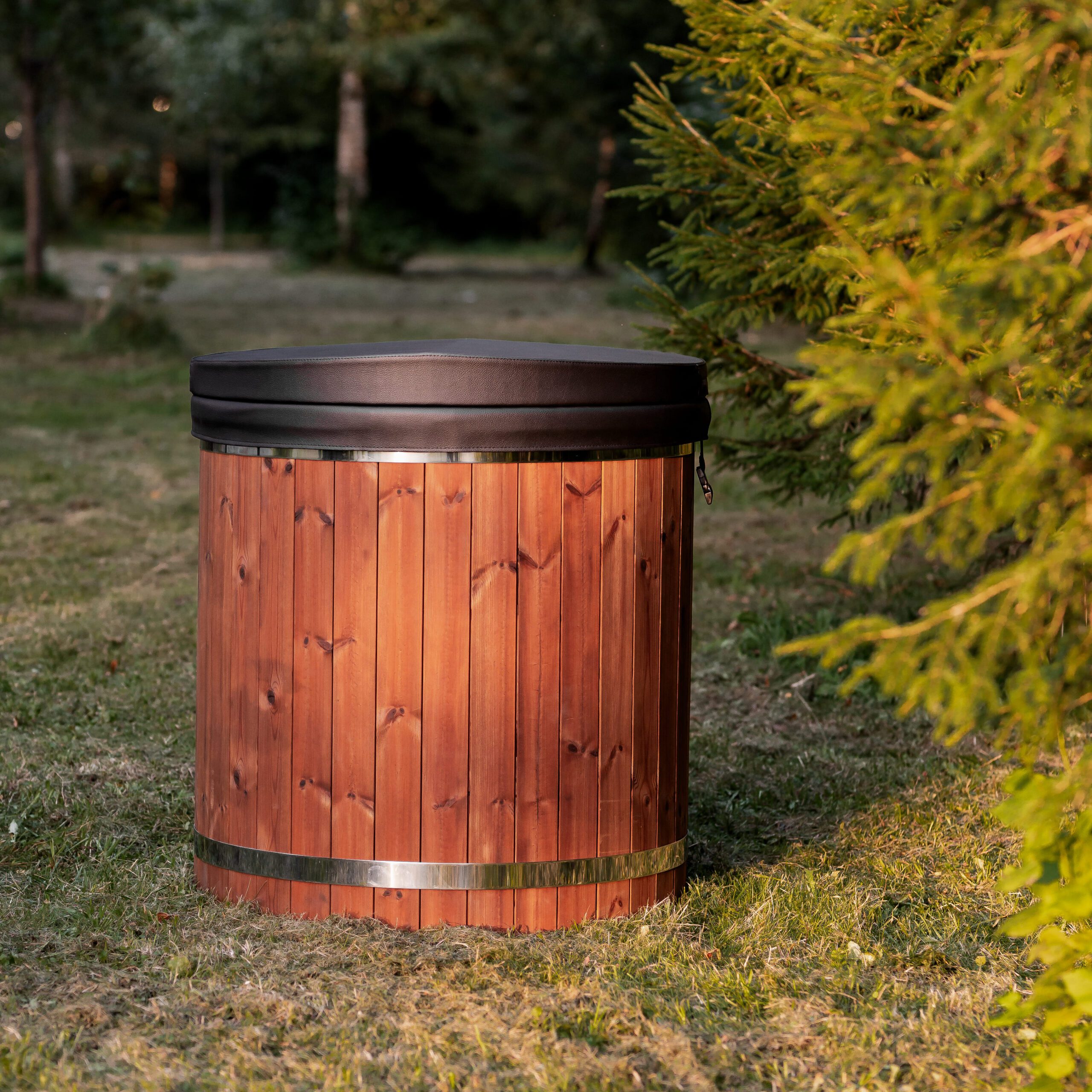 Single-person cold water tub – Thermo wood - 6